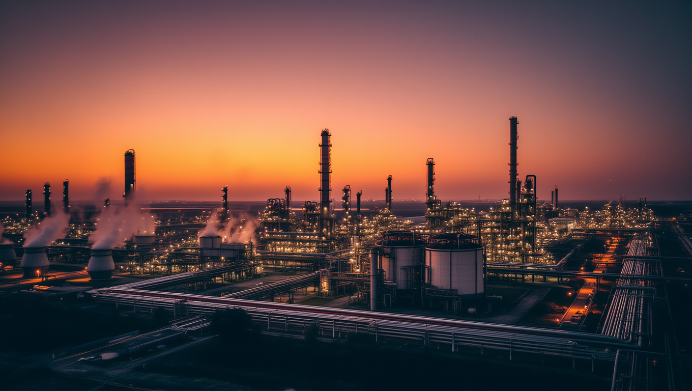 Industrial chemical processing facility